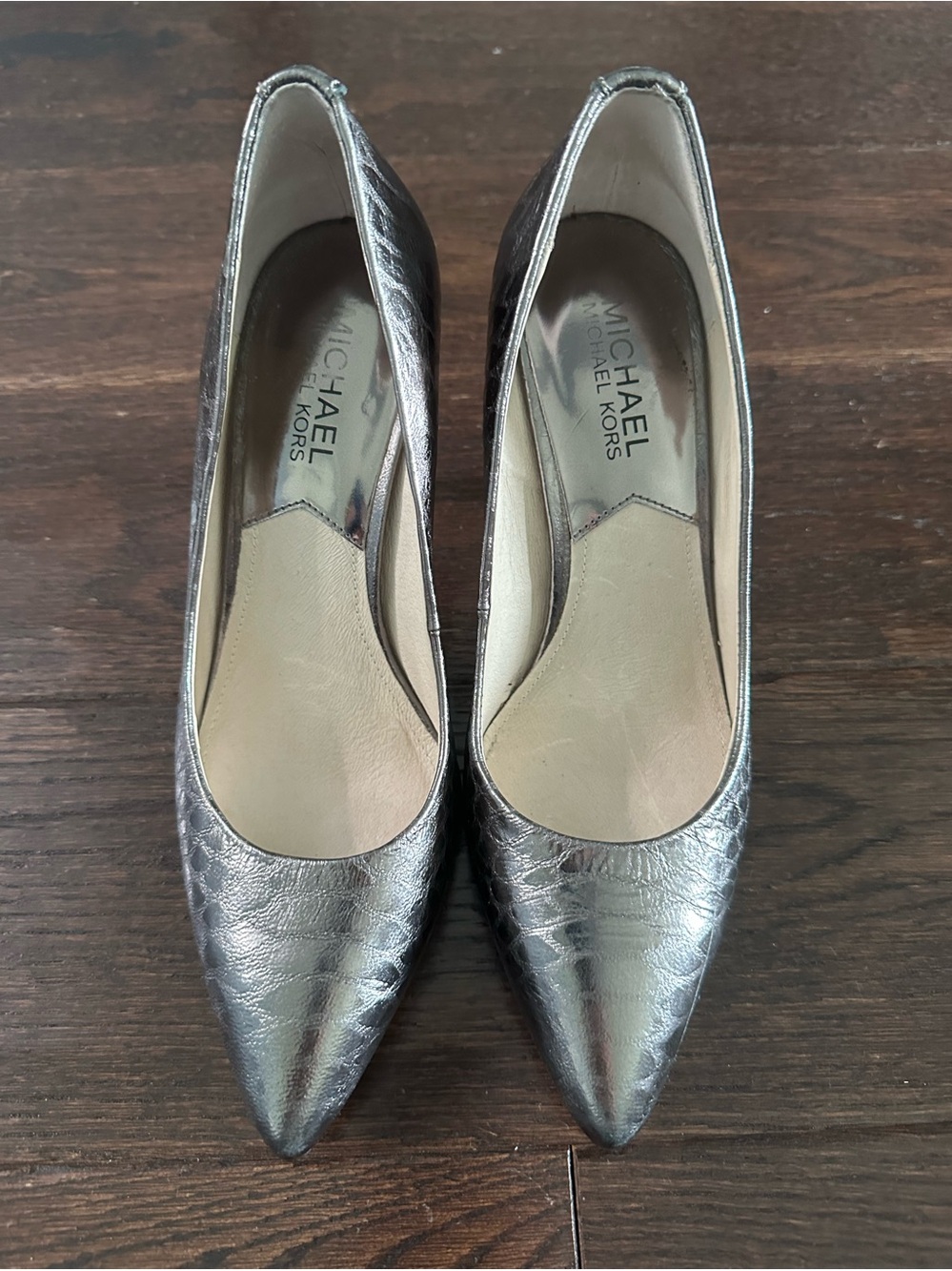 Michael Kors Gunmetal Metallic Pump